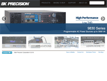 Tablet Screenshot of bkprecision.com